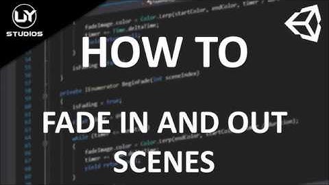 Unity: Fade Between Scenes