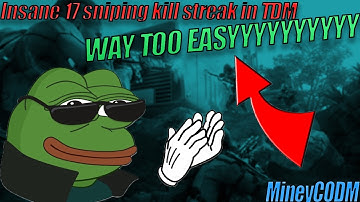 Insane 17 sniping kill streak in TDM | #26 | COD MOBILE