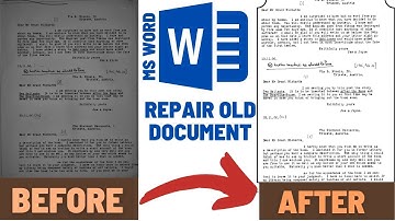 Repair Old Document in Microsoft Word || Convert old Document to New Document