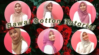 6 style for Raya || Bawal Cotton Tutorial (covering chest)✨