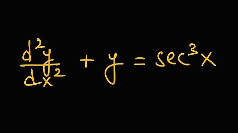 A fascinating differential equation solved using variation of parameters