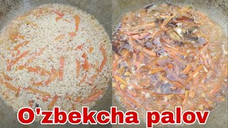O'zbekcha osh tayyorlash 😋 Palov tayyorlash /Готовим узбекский суп 😋 Готовим плов
