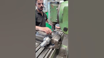 Keyway slotting on a conventional milling machine 🏭👍 #milling