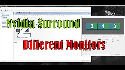 How to Enable Nvidia Surround with Different Monitors