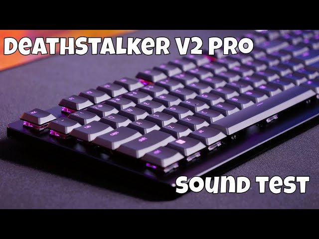 Razer DeathStalker V2 Pro linear switch sound test (Linear Optical  keyswitches) - YouTube