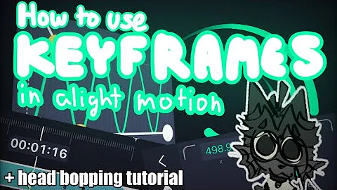 How to Use KEYFRAMES in Alight Motion + Head Bopping Tutorial 😼🔑 [Tutorial 1]