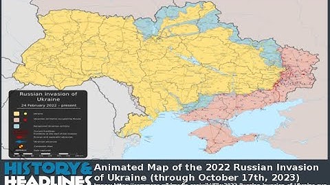 Animated Map of the 2022 Russian Invasion of Ukraine (through October 17th, 2023)