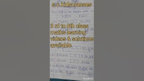 Maths Learning videos & Solutions || 3rd to 8th class|| @sckidsclasses