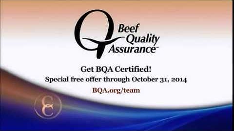 Beef Quality Assurance (C2C)