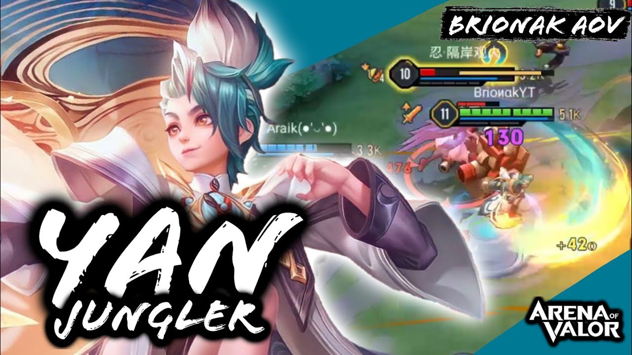YAN JG GAMEPLAY | COMO JOGAR DE YAN? ARENA OF VALOR | AOV | ROV | RING OF VALOR