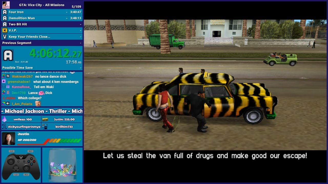 GTA Vice City Rainbomizer Speedrun Part 2 - Hugo_One Twitch Stream - 2/20/2023