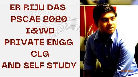 Civil engineering interview experince & preparation strategy of RIJU DAS pscAE 2020 I&WD self study