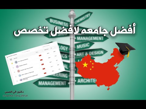 كيفيه ايجاد أفضل جامعه للدراسه في الصين في تخصص معين