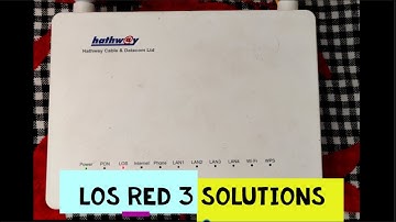 LOS Red Light Blinking on Router| 3 Solutions | Any Router
