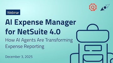 Webinar AI Expense Manager for NetSuite