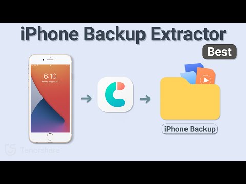 The Best iPhone Backup Extractor 2021 - Tenorshare iCareFone