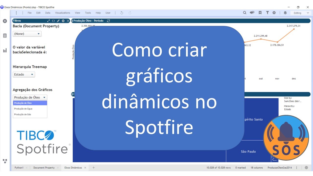 Crie gráficos dinâmicos no Spotfire utilizando o recurso de document properties