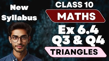 Exercise 6.4 Q3 & Q4 (Triangles) | Class 10 Maths | Chapter 6 | New Ncert Book | ANAND REMEDIES