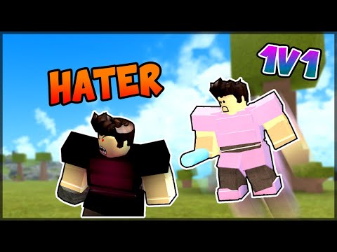 Fighting A Hater 1v1 Roblox Booga Booga Youtube - booga booga 1v1 battle winner gets dominus roblox youtube