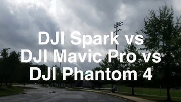 DJI Spark v Mavic Pro v Phantom 4