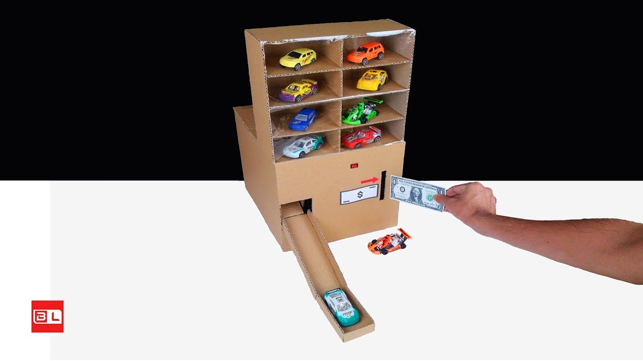 How to Make Amazing Car Vending Machine from Cardboard! YouTube