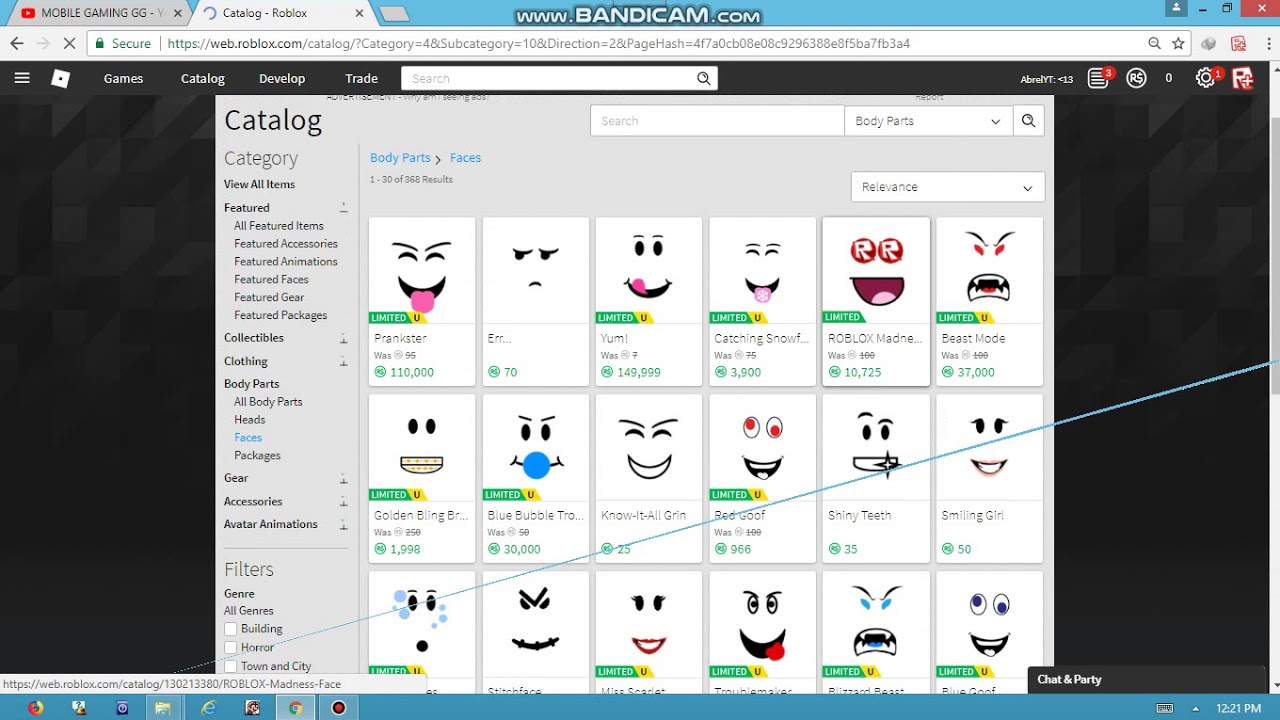 cara mendapatkan free face di roblox - YouTube