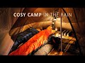 Cosy Camping in Rain, Sun and Wind [ Relax, Eat, Sleep in Tipi Tent, ASMR ]