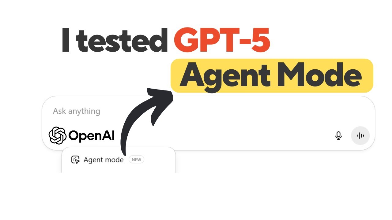 Testing GPT‑5 Agent Mode :  Flight Booking, Research, and PowerPoint Demo