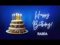 RABIA birthday song | Happy Birthday RABIA – RABIA Happy birthday | Happy Birthday to You RABIA