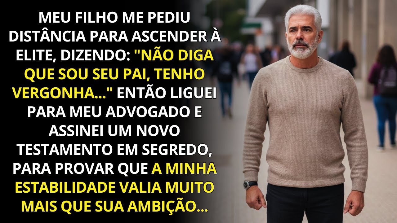Meu próprio filho pediu: “Não diga que sou seu filho. Tenho vergonha…”