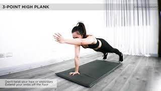 3-POINT HIGH PLANK