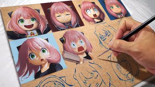 【SPY×FAMILY】I painted a Anya. | aclylic painting