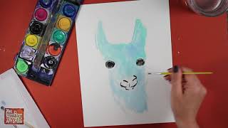 Painting a Blue Llama Using Wax - with Fringeandfair!