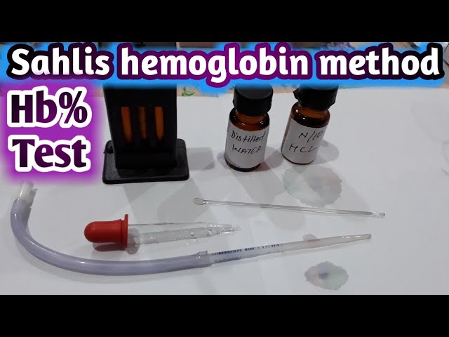 Hb test | Sahli's Acid Hematin Method | Hemoglobin estimation class=