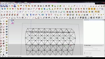 How to make space frame on sketchup Automatically