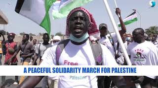 Justice for Palestine' rally and march through buffer zone(Gambia)