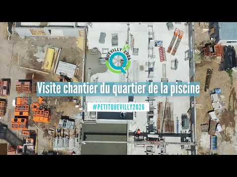 Visite chantier de quartier de la piscine à Petit-Quevilly