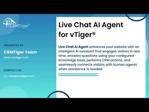 Live Chat AI Agent for vTiger®