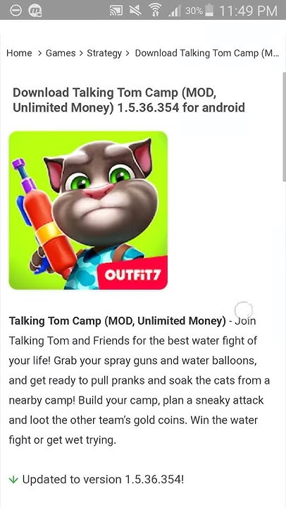 Download Talking Tom Camp MOD Apk for android YouTube