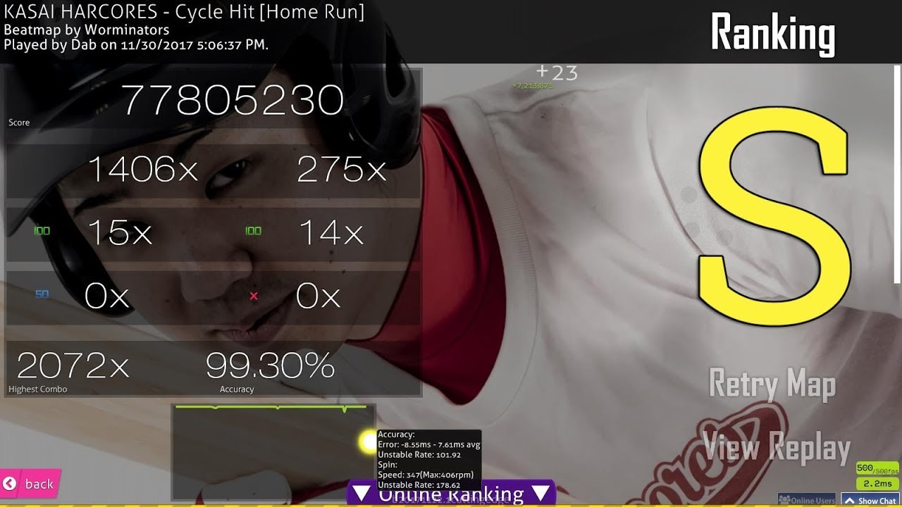 283pp | KASAI HARCORES - Cycle Hit [Home Run] 99.30% 1xSB (2072x/2375x)