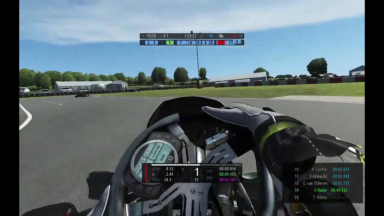 kartsim pratice laps