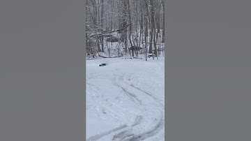 Arrma Kraton 8s playing in the snow  #shorts #arrma #kraton