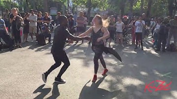 Krisztina & William Dos Santos - Zouk in Zürich outdoor dancing