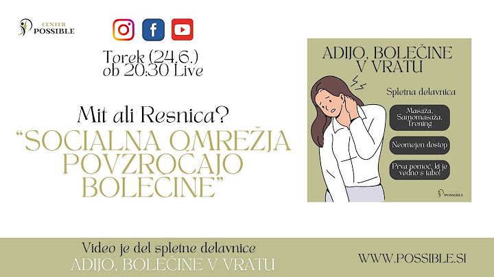 Mit ali Resnica: Socialna omrežja povzročajo bolečine v vratu!  I Center Possible
