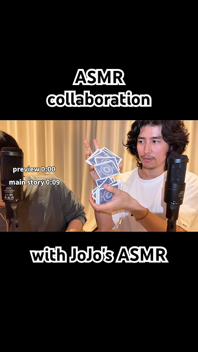 ASMR collaboration with JoJo's ASMR💤😪@JojosASMR  #asmr #shorts #fyp
