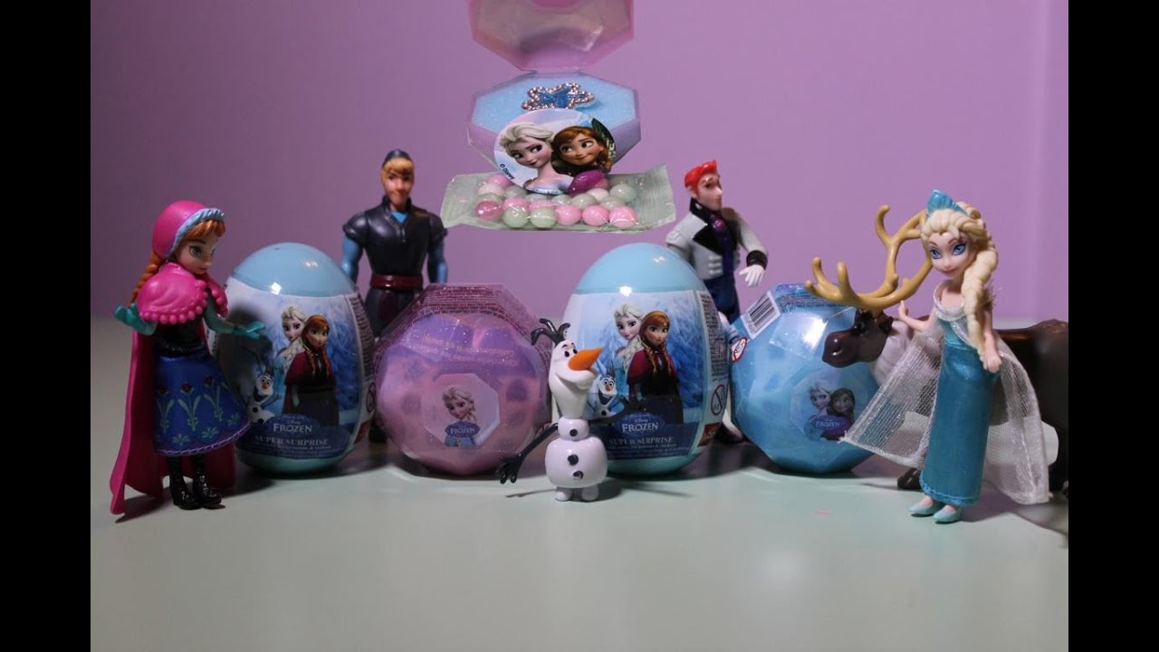 Frozen Disney Sparkle Eggs Toys Unboxing Die Eiskönigin Surprise Eggs