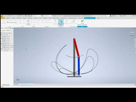 MECH326 Project 1 : Double Pendulum Inventor Animation
