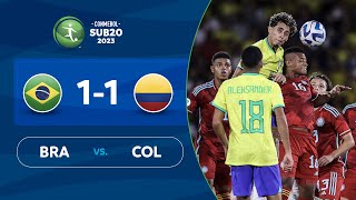 BRASIL vs. COLOMBIA [1-1] | RESUMEN | CONMEBOL SUB20 2023