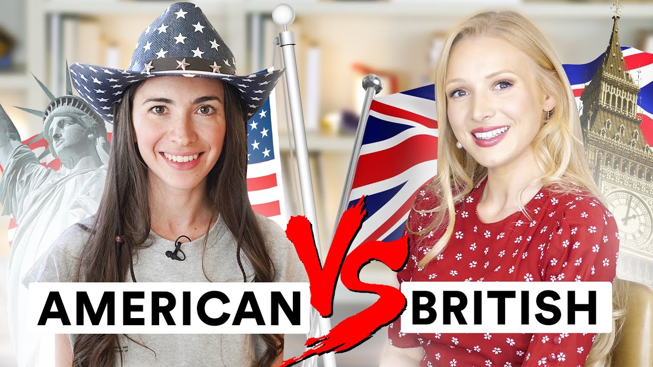 BRITISH vs AMERICAN ENGLISH - Accent & Vocabulary Comparison!