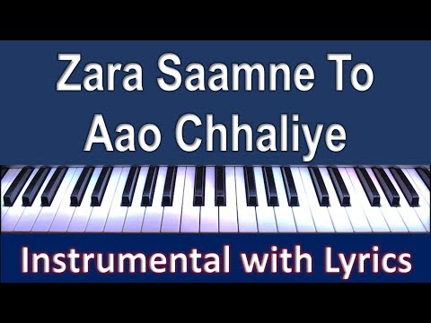zara-saamne-toh-aao-chhaliye---instrumental-with-scrolling-lyrics-hindi-&-english